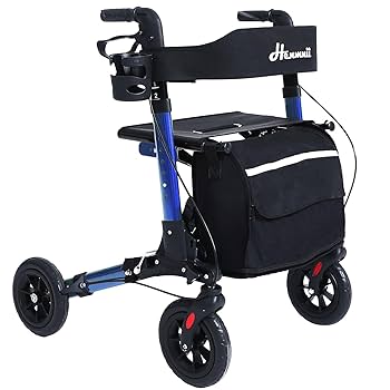Amazon.com: Henmnii Rollator Walker for Seniors and Adults Amazon.com: Henmnii Rollator Walker for Seniors and Adults